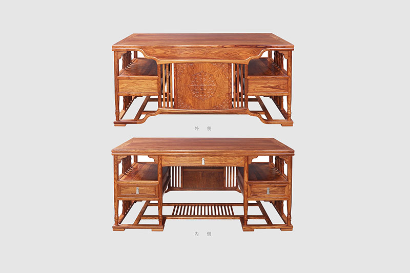 柳州中式家居装饰书房桌椅组合家具效果图