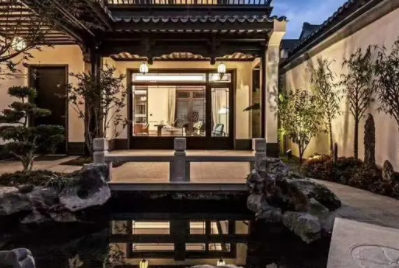 柳州现代中式别墅的庭院设计如此美丽